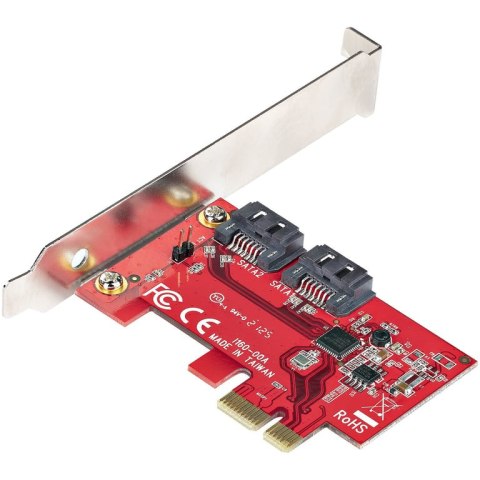 StarTech 2P6G-PCIE-SATA-CARD adapter Wewnętrzny