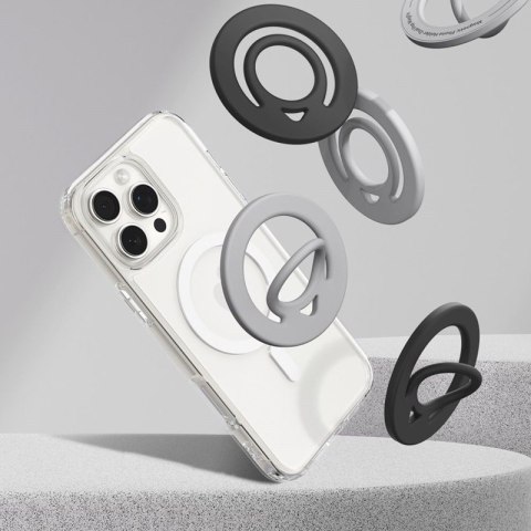 Spigen Dual Pop Mag MagSafe - Magnetyczny uchwyt na palec do telefonu (czarny)