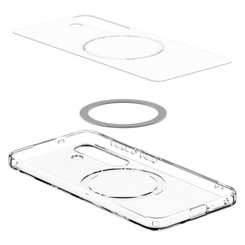 Spigen Ultra Hybrid Mag MagSafe - Etui do Samsung Galaxy S25 (Clear / White)