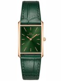 ZEGAREK DAMSKI DANIEL WELLINGTON Bound Crocodile Emerald Rose Gold 22mm DW00100694 + BOX