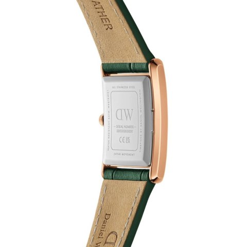 ZEGAREK DAMSKI DANIEL WELLINGTON Bound Crocodile Emerald Rose Gold 22mm DW00100694 + BOX