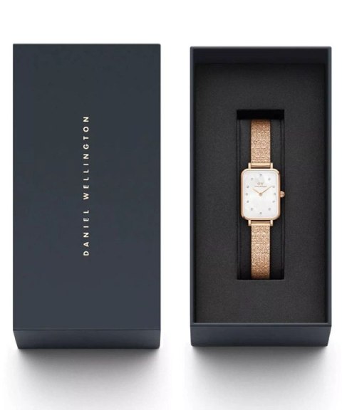 ZEGAREK DAMSKI DANIEL WELLINGTON Quadro Lumine Pressed Piano 20mm DW00100578 + BOX (zw519b)