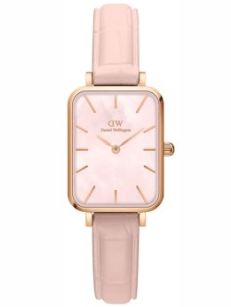 ZEGAREK DAMSKI DANIEL WELLINGTON Quadro Pressed Melrose Pearl 20mm DW00100508 + BOX (zw521a)