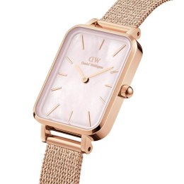 ZEGAREK DAMSKI DANIEL WELLINGTON Quadro Pressed Melrose Pearl 20mm DW00100510 + BOX (zw505o)