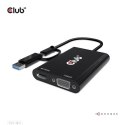 CLUB3D CSV-1611 zewnętrzna karta graficzna usb 3840 x 2160 px Czarny