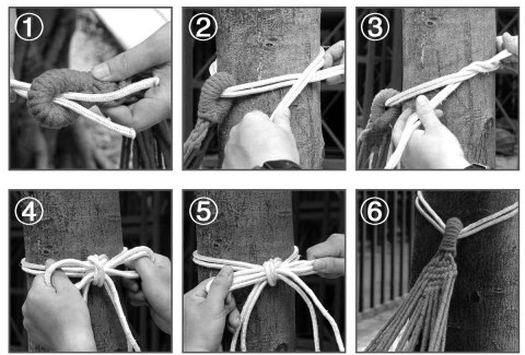 Hamak ogrodowy EDEN SAND w paski