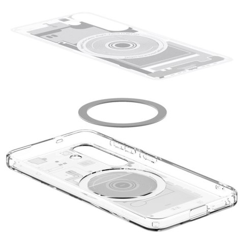 Spigen Ultra Hybrid Mag MagSafe - Etui do Samsung Galaxy S25 (Zero One White)