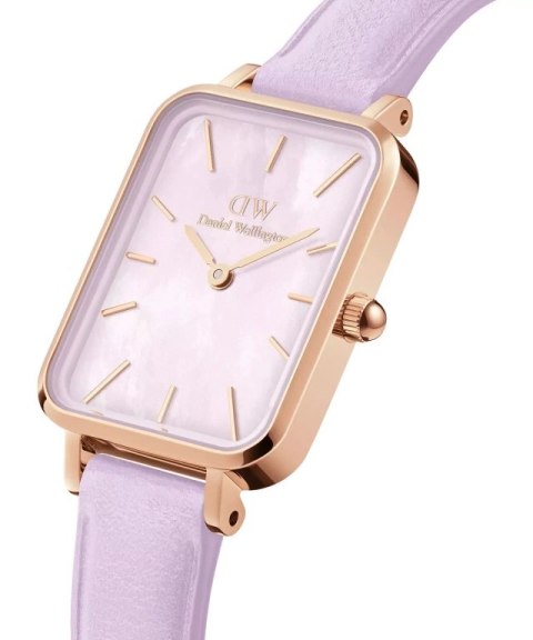ZEGAREK DAMSKI DANIEL WELLINGTON Quadro Lavender Mop 20mm DW00100637 + BOX (zw521b)