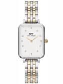 ZEGAREK DAMSKI DANIEL WELLINGTON Quadro Lumine 5-link two-tone 20mm DW00100625 + BOX (zw519f)