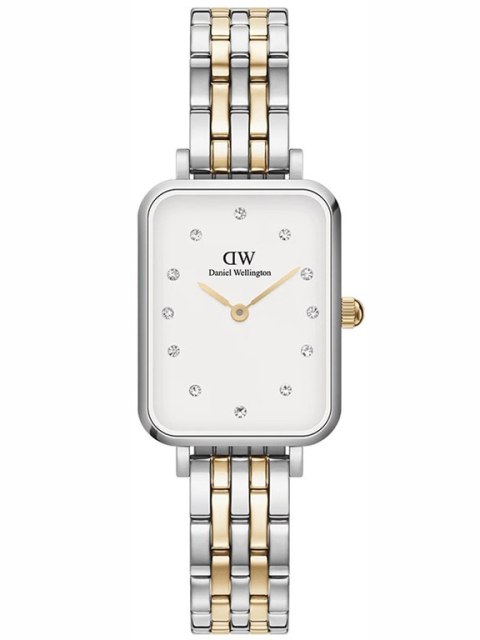 ZEGAREK DAMSKI DANIEL WELLINGTON Quadro Lumine 5-link two-tone 20mm DW00100625 + BOX (zw519f)