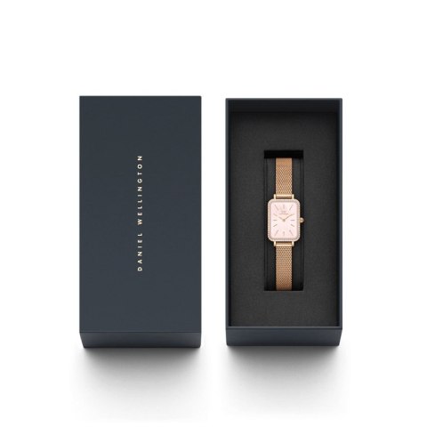 ZEGAREK DAMSKI DANIEL WELLINGTON Quadro Lumine Bezel Melrose Pink DW00100669 + BOX (zw519j)