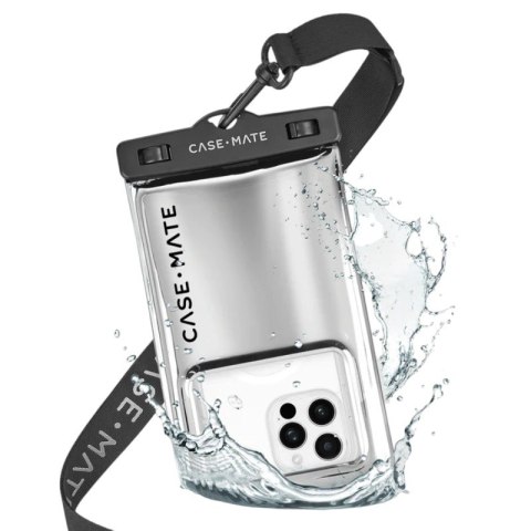 Case-Mate Waterproof Floating Pouch - Etui wodoodporne do smartfonów (Silver Chrome)