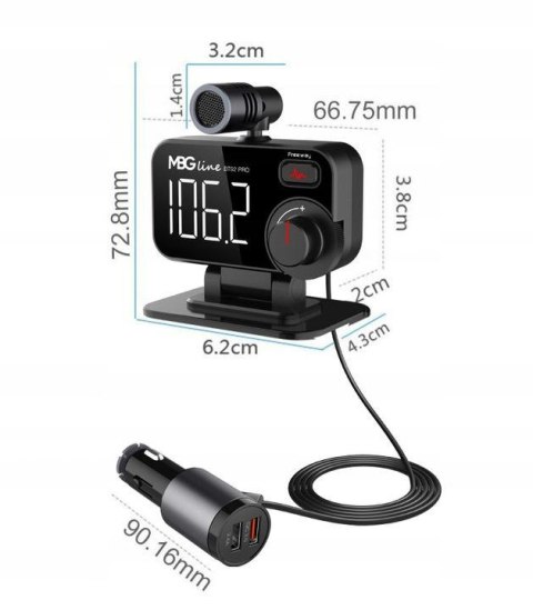 Transmiter samochodowy MBG line BT92 PRO