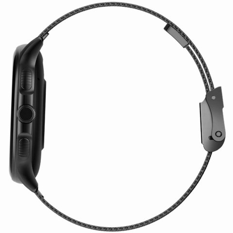 Smartwatch Damski GRAVITY GT12-1 Czarny Pasek Silikonowy + Czarna Bransoleta