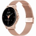 Smartwatch Damski GRAVITY GT12-3 Różowy Pasek Silikonowy + Bransoleta Różowe Złoto