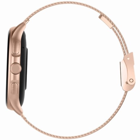 Smartwatch Damski GRAVITY GT12-3 Różowy Pasek Silikonowy + Bransoleta Różowe Złoto
