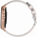 Smartwatch Damski GRAVITY GT12-5 Szary Pasek Silikonowy + Bransoleta Różowe Złoto