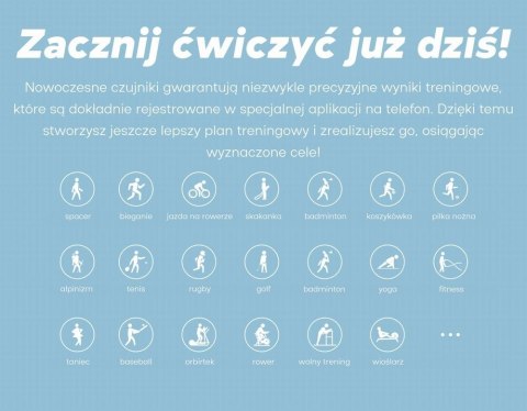 Smartwatch Damski GRAVITY GT15-10 Biały Pasek Silikonowy + Złota Bransoleta