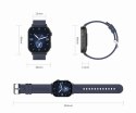 Smartwatch Damski GRAVITY GT15-11 Granatowy Pasek Silikonowy + Złota Bransoleta