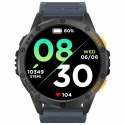 Smartwatch Męski GRAVITY GPS GT24-1 Czarny Pasek Silikonowy + Granatowy Pasek Silikonowy