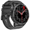 Smartwatch Męski GRAVITY GPS GT24-1 Czarny Pasek Silikonowy + Granatowy Pasek Silikonowy