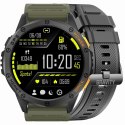 Smartwatch Męski GRAVITY GPS GT24-5 Czarny Pasek Silikonowy + Zielony Pasek Silikonowy