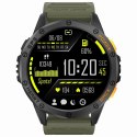 Smartwatch Męski GRAVITY GPS GT24-5 Czarny Pasek Silikonowy + Zielony Pasek Silikonowy