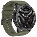 Smartwatch Męski GRAVITY GPS GT24-5 Czarny Pasek Silikonowy + Zielony Pasek Silikonowy
