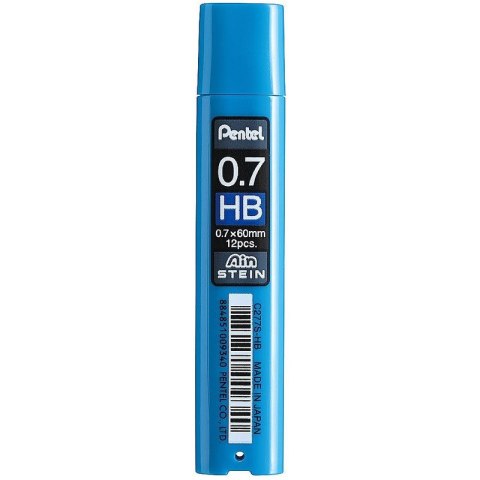 Grafity do ołówków Pentel Ain Stein 0.7mm HB (12)