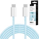 Kabel USB typu C - USB typu C 100 W 1 m niebieski Kruger&Matz Basic