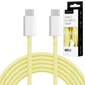 Kabel USB typu C - USB typu C 60 W 1 m żółty Kruger&Matz Basic