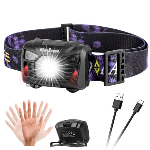 Latarka czołowa akumulatorowa 3 W Rebel