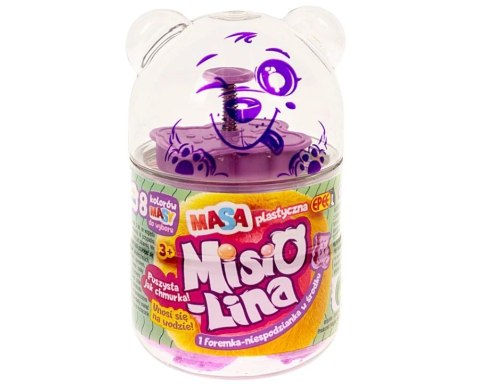Misiolina - Masa plastyczna 60g + 1 foremka - fioletowy