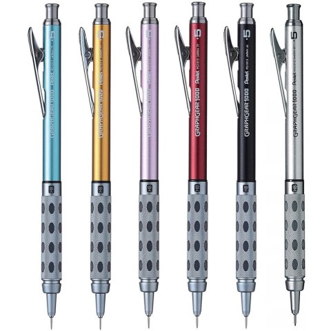 Ołówek automatyczny Pentel GraphGear 1000 0.5mm srebrny