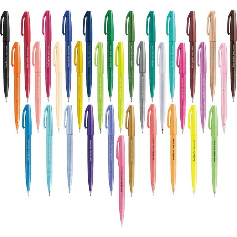 Pisak pędzelkowy Pentel Brush Sign Pen SES15C gran