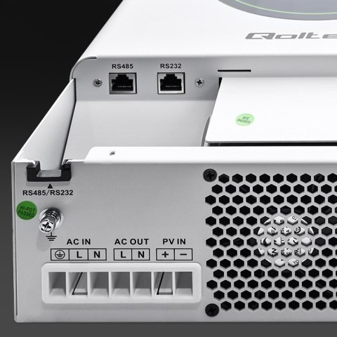 Qoltec Hybrydowy inwerter solarny Off-Grid 3500W | 100A | 24V | MPPT | BMS | opcja Wi-fi |Sinus | Power factor 1.0