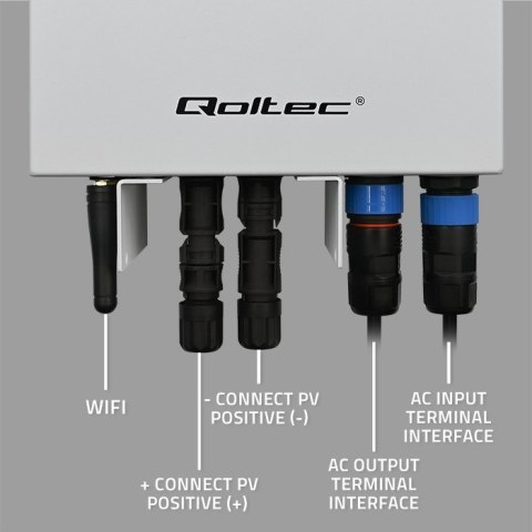 Qoltec Inwerter Przetwornica solarna do grzania wody ECO Solar Boost | MPPT | BYPASS | LCD | 3kW/4kW | Wi-fi