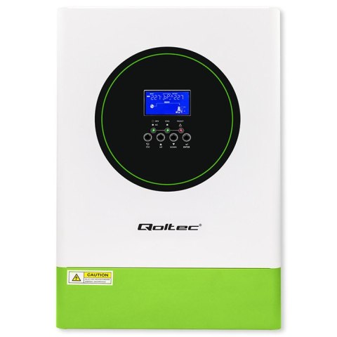 Qoltec Modularny Hybrydowy inwerter solarny Off-Grid 6200W | 120A | 48V | MPPT | do 12 jednostek | BMS | Sinus | opcja Wi-Fi | P