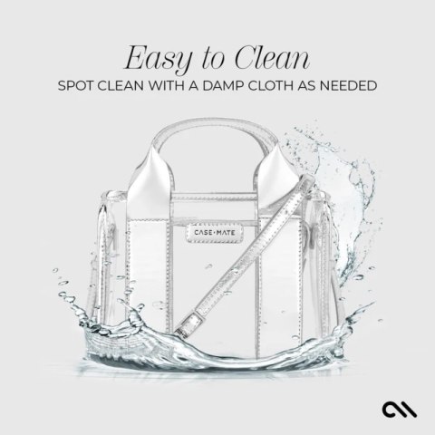 Case-Mate Micro Tote Bag - Wodoodporna torba na ramię (Silver Chrome/Clear)