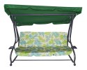 Huśtawka Ogrodowa Siedzisko Textylina 2x1 Wzór Liście Palmy