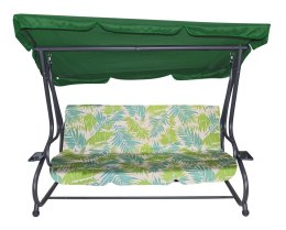 Huśtawka Ogrodowa Siedzisko Textylina 2x1 Wzór Liście Palmy