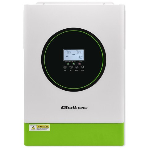 Qoltec Hybrydowy inwerter solarny Off-Grid 6200W | 120A | 48V | MPPT | BMS | Sinus | opcja Wi-Fi | Power Factor 1.0