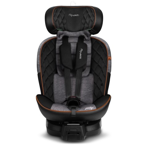 Fotelik samochodowy Nukido Prestige Line czarno-szary 0-36 kg ISOFIX