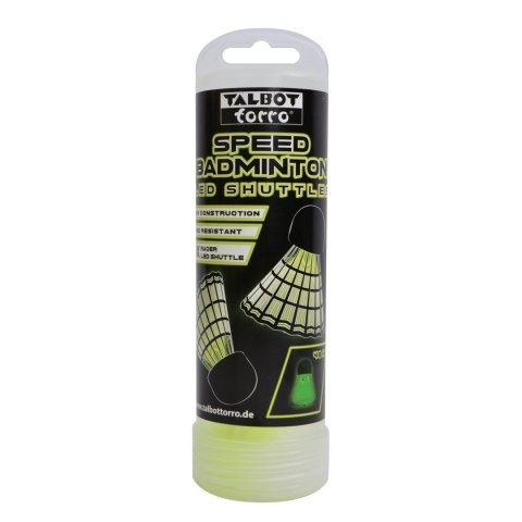 Lotki do Speed Badmintona Plastikowe Wytrzymałe TALBOT TORRO LED 4 szt