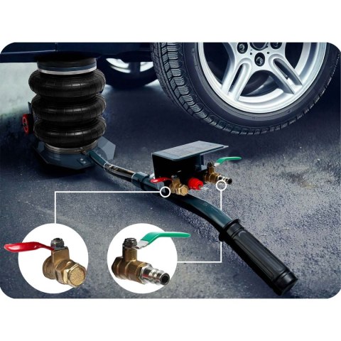 Podnośnik samochodowy pneumatyczny 3,5 t Humberg HM-382