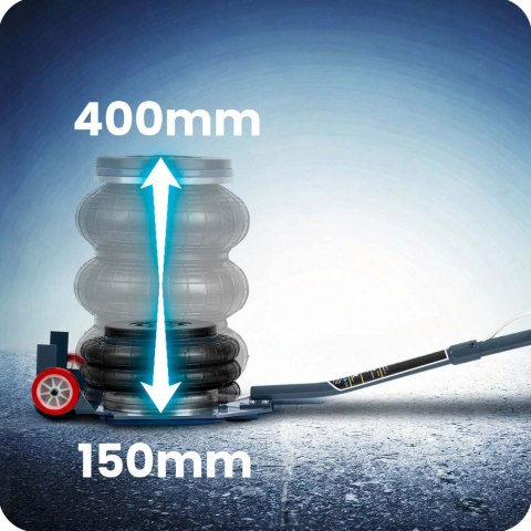 Podnośnik samochodowy pneumatyczny 3,5 t Humberg HM-382