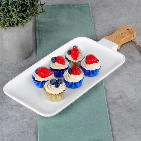 Talerz Taca do Serwowania Sałatek Przekąsek Porcelana NAVA 46 cm