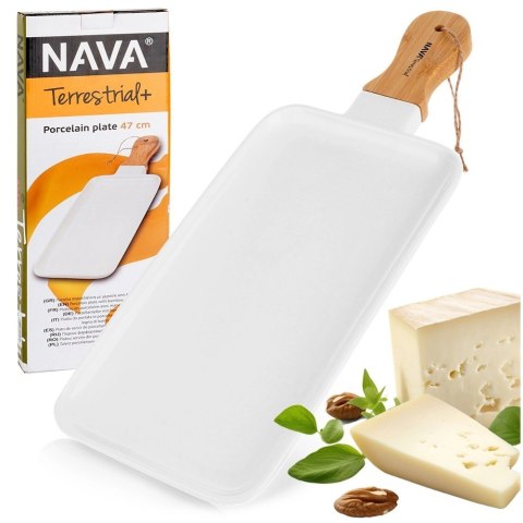 Talerz Taca do Serwowania Sałatek Przekąsek Porcelana NAVA 46 cm