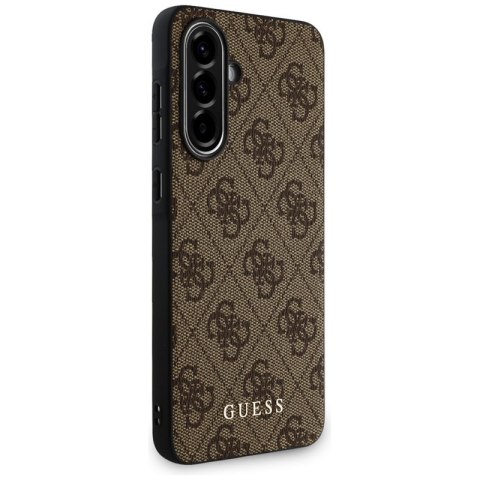 Guess 4G Metal Gold Logo - Etui do Samsung Galaxy A36 5G (brązowy)