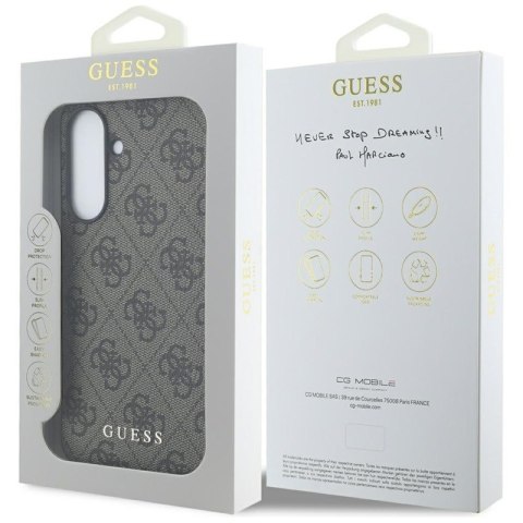 Guess 4G Metal Gold Logo - Etui do Samsung Galaxy A36 5G (brązowy)